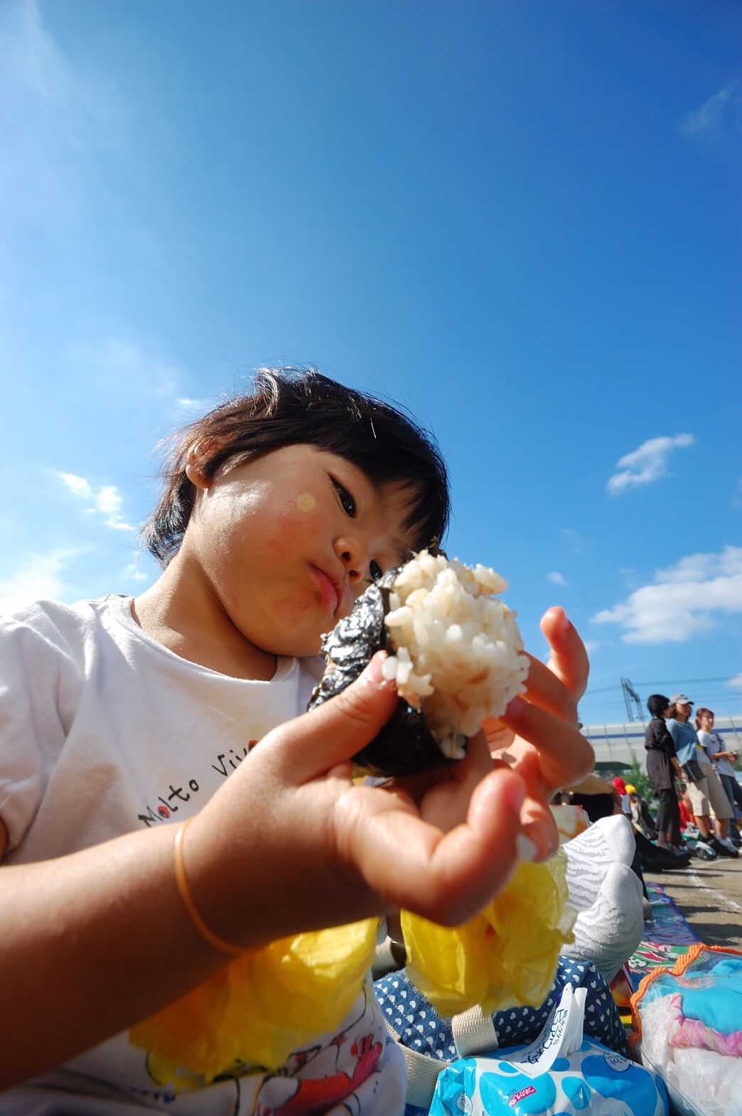 運動会。お気に入りの種目は「お弁当」